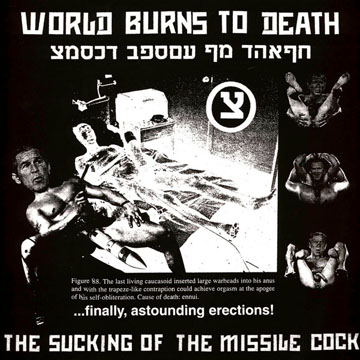 WORLD BURNS TO DEATH "Sucking Of The Missile Cock" LP IMPORT
